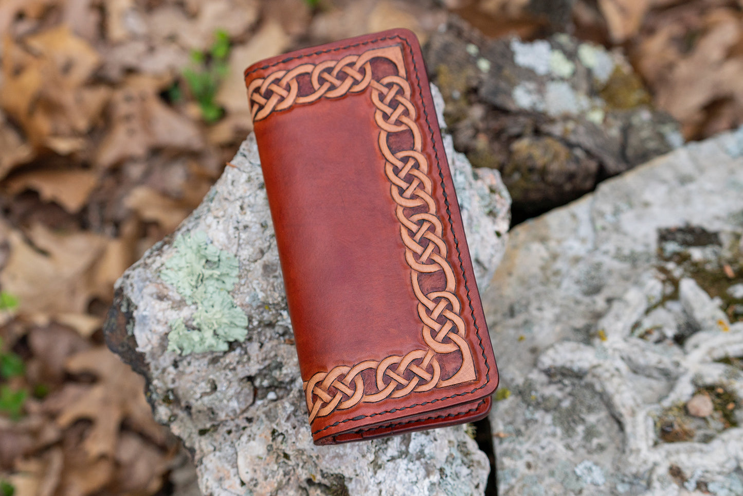 Celtic Knot Long Snap Wallet