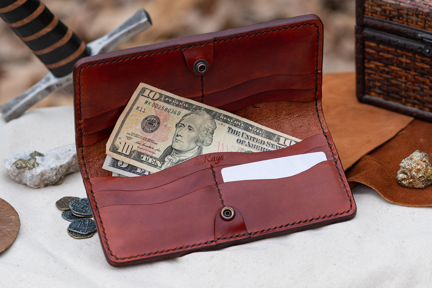 Celtic Knot Long Snap Wallet