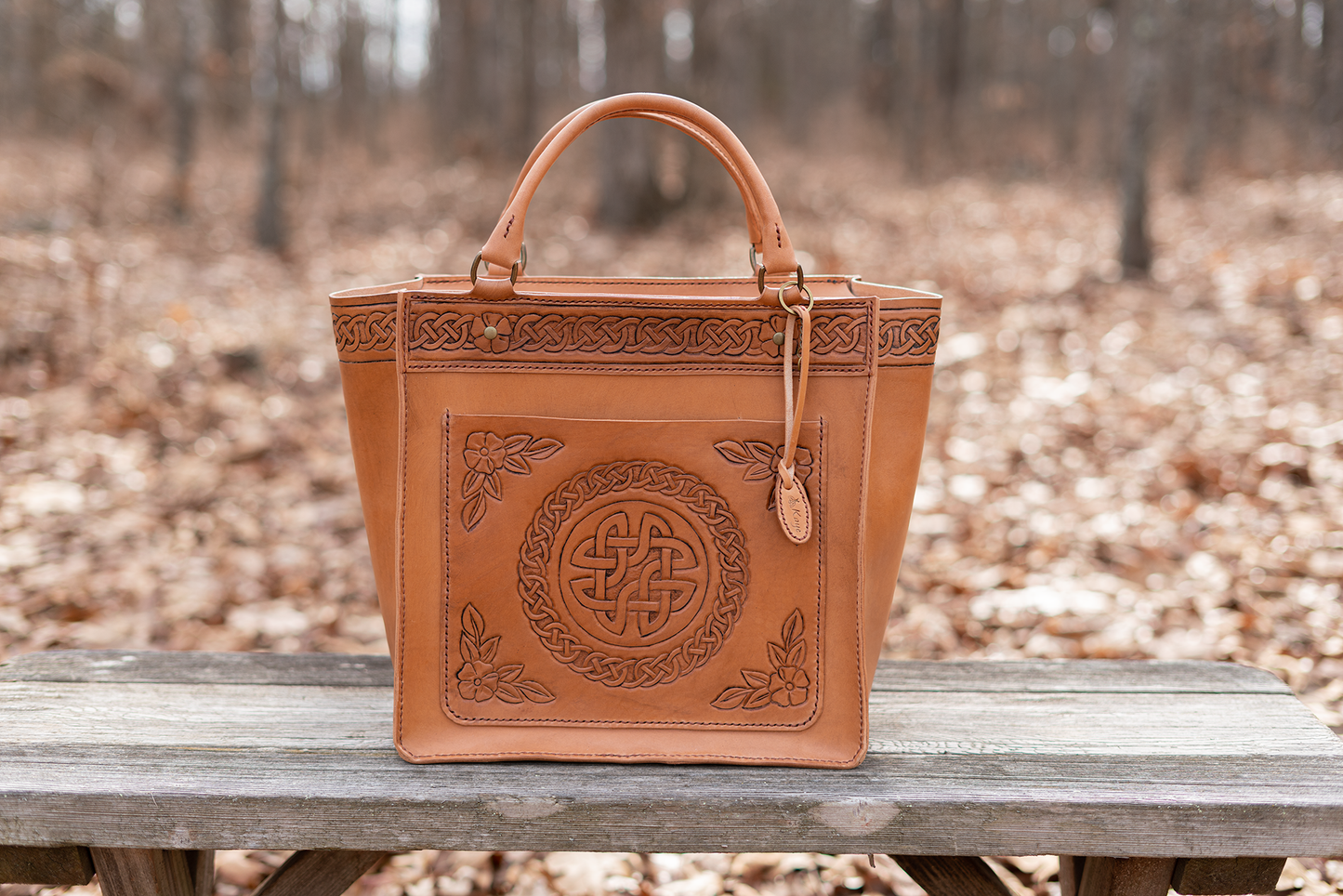 Debrosse Italian Leather Tote Bag