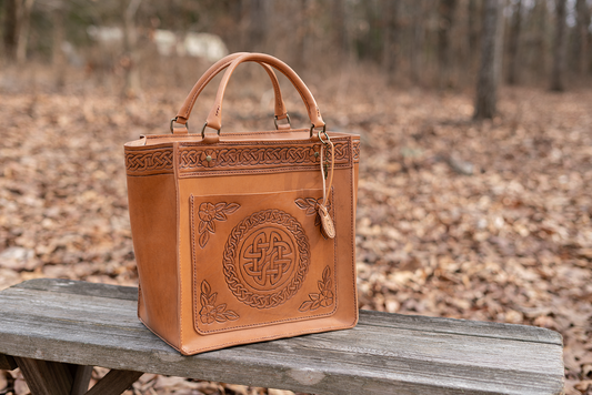 Debrosse Italian Leather Tote Bag