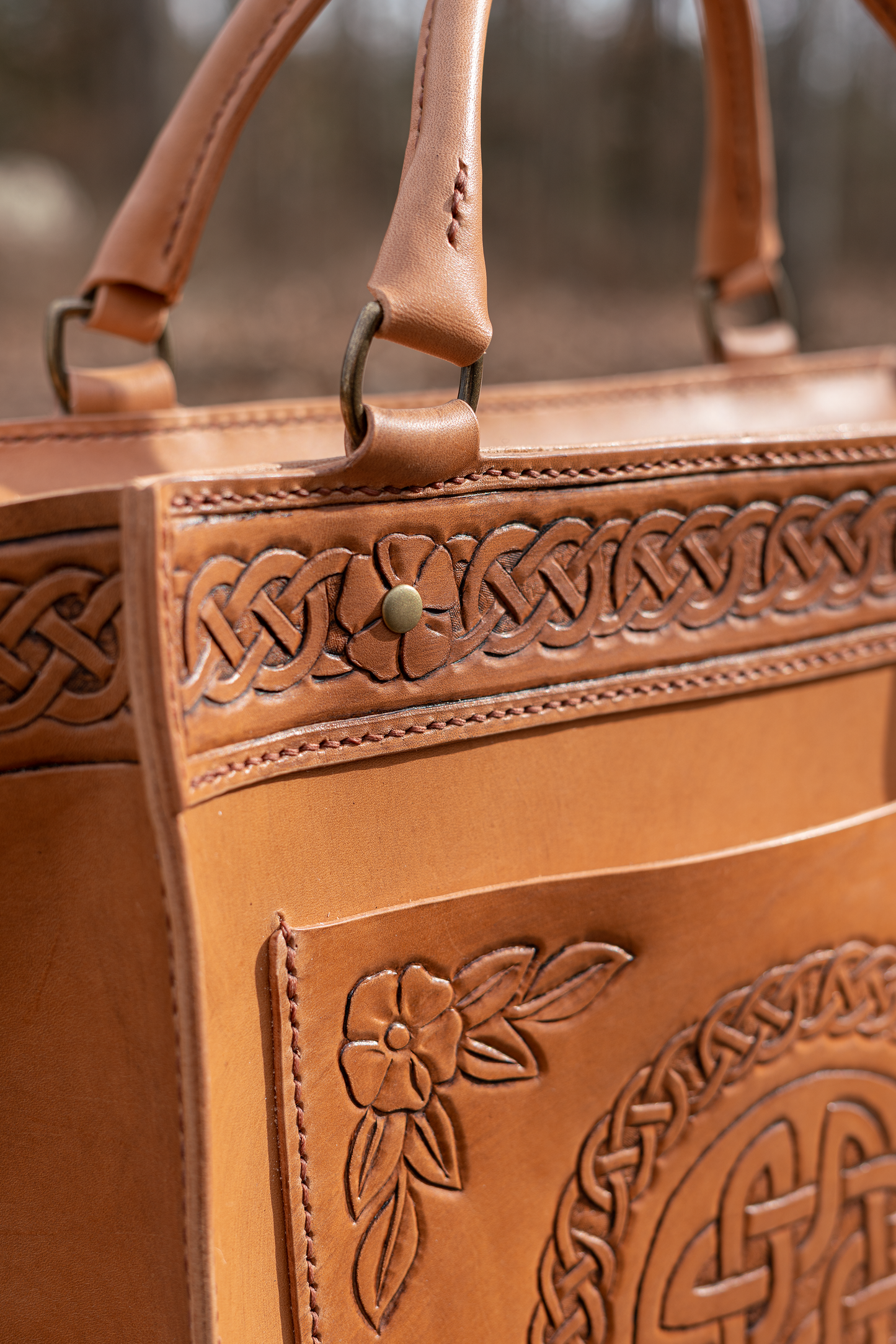 Debrosse Italian Leather Tote Bag